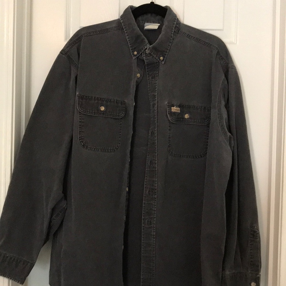 Carhartt men’s long sleeve button down shirt